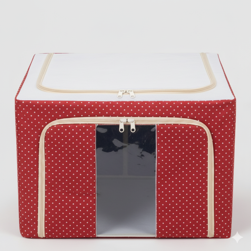 Boîte De Rangement Pliable Grande Capacité Pour Vêtements Et Organisation Maison – Couleur Aléatoire thumbnail 5