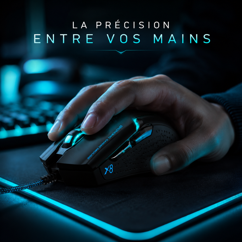 Souris Gamer Filaire Imice X8 -couleur Aléatoire thumbnail 3
