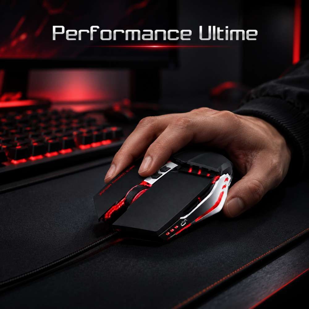 Souris Gamer Filaire T80 - Couleur Aléatoire thumbnail 3