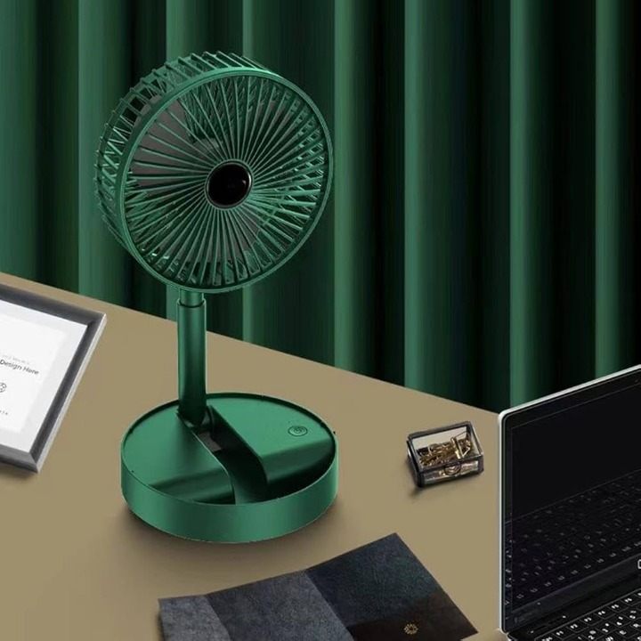 Ventilateur De Bureau Pliable Rechargeable Usb Silencieux Et Portable (couleur Aléatoire) thumbnail 6