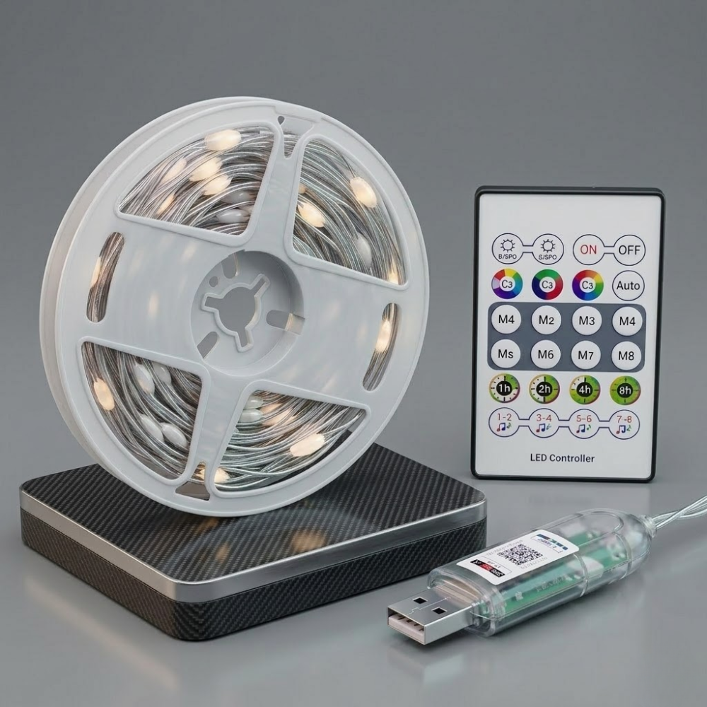 Bande Led Rgb 5m Usb – Contrôle Via Application Mobile