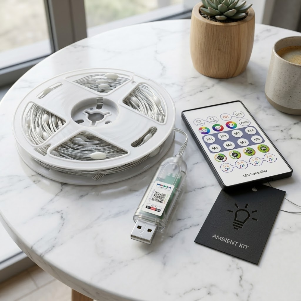 Bande Led Rgb 5m Usb – Contrôle Via Application Mobile thumbnail 5