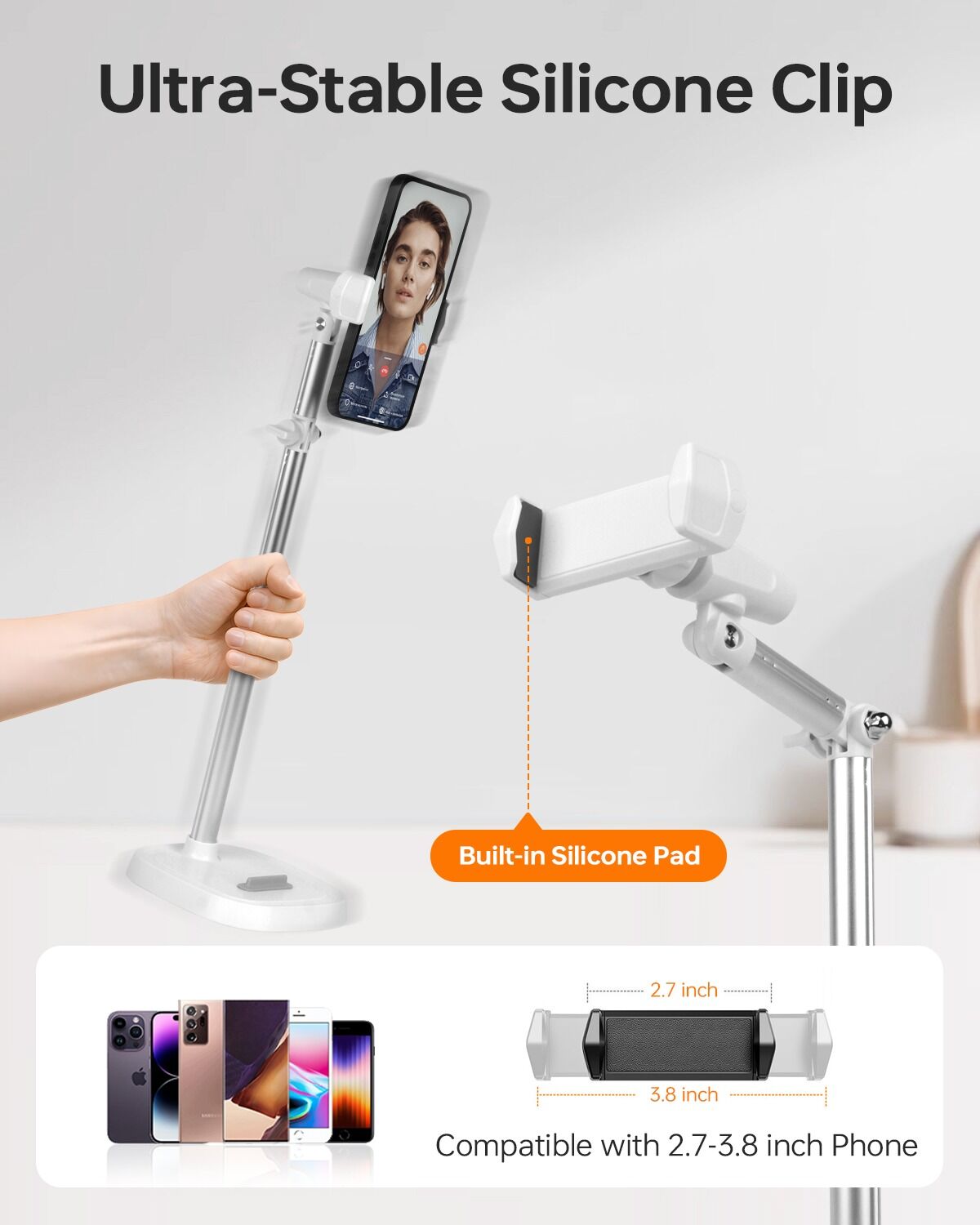 Support Téléphone 360° Réglable en Métal – Stable & Portable thumbnail 7
