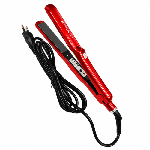 Fer À Lisser Professionnel Maxisalon Rouge – Lissage Rapide & Brillance Parfaite