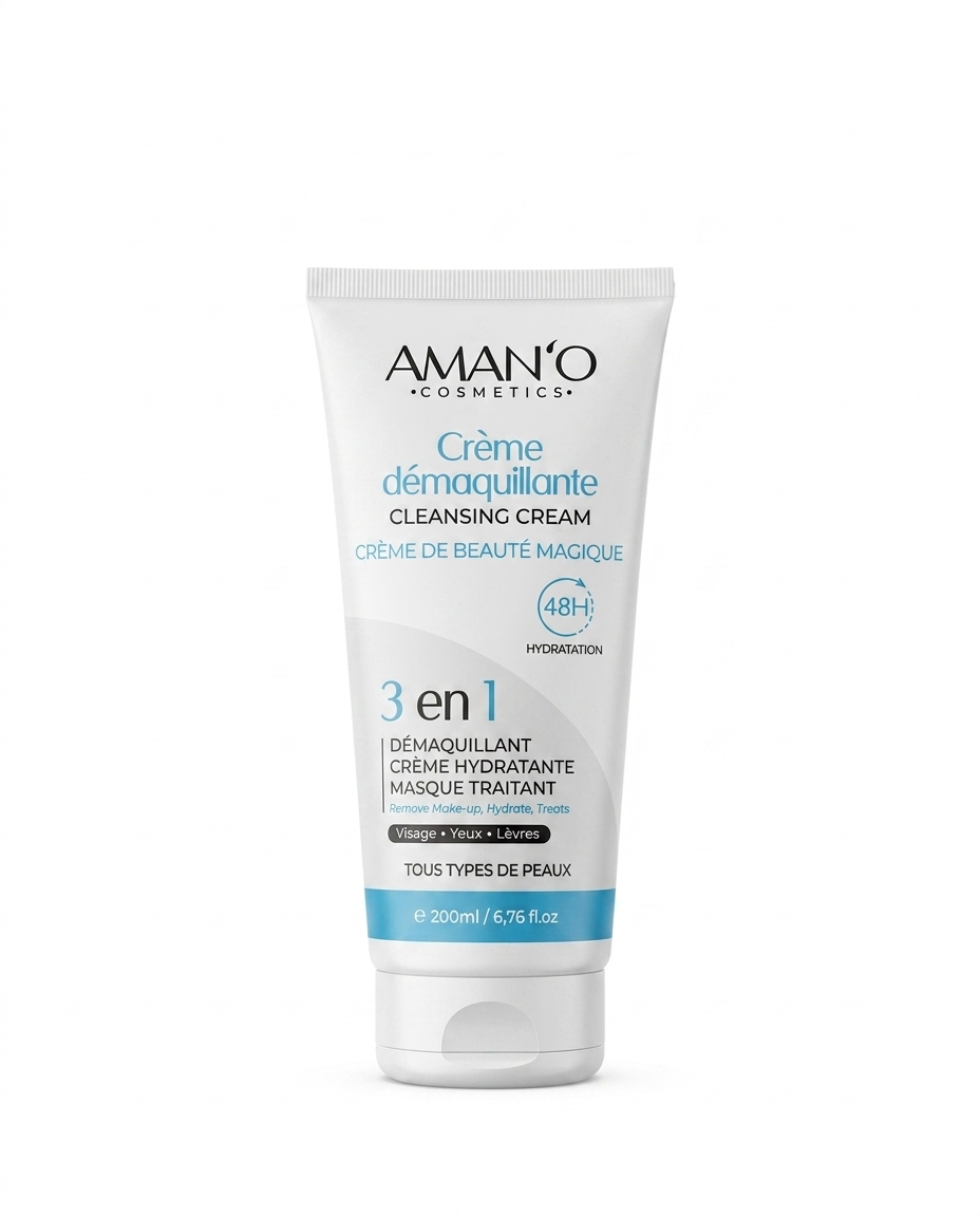 Crème Démaquillante 3en1 : Démaquillant, Masque Et Crème Hydratante