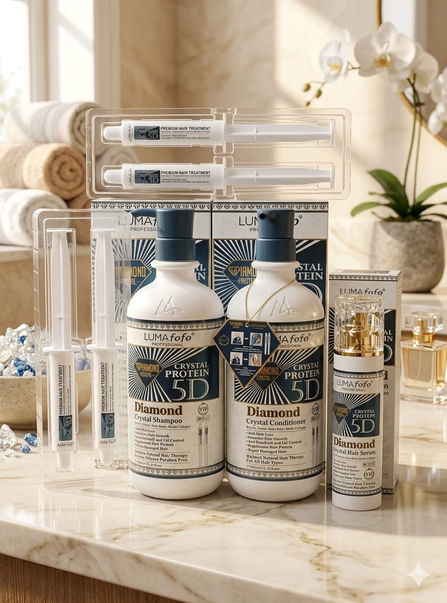 Crystal Protein 5d – Pack Traitement Capillaire Lissage & Réparation