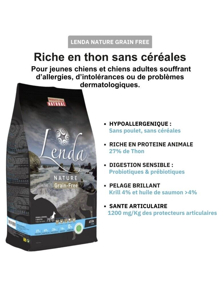 Croquette Chien Naturelle Grain-free Hypoallergénique