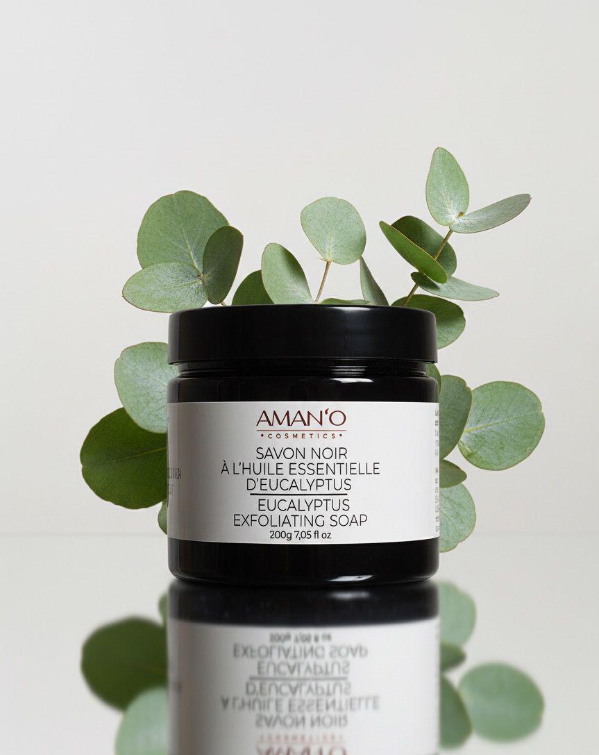 Savon Noir À L'huile Essentielle De L'eucalyptus