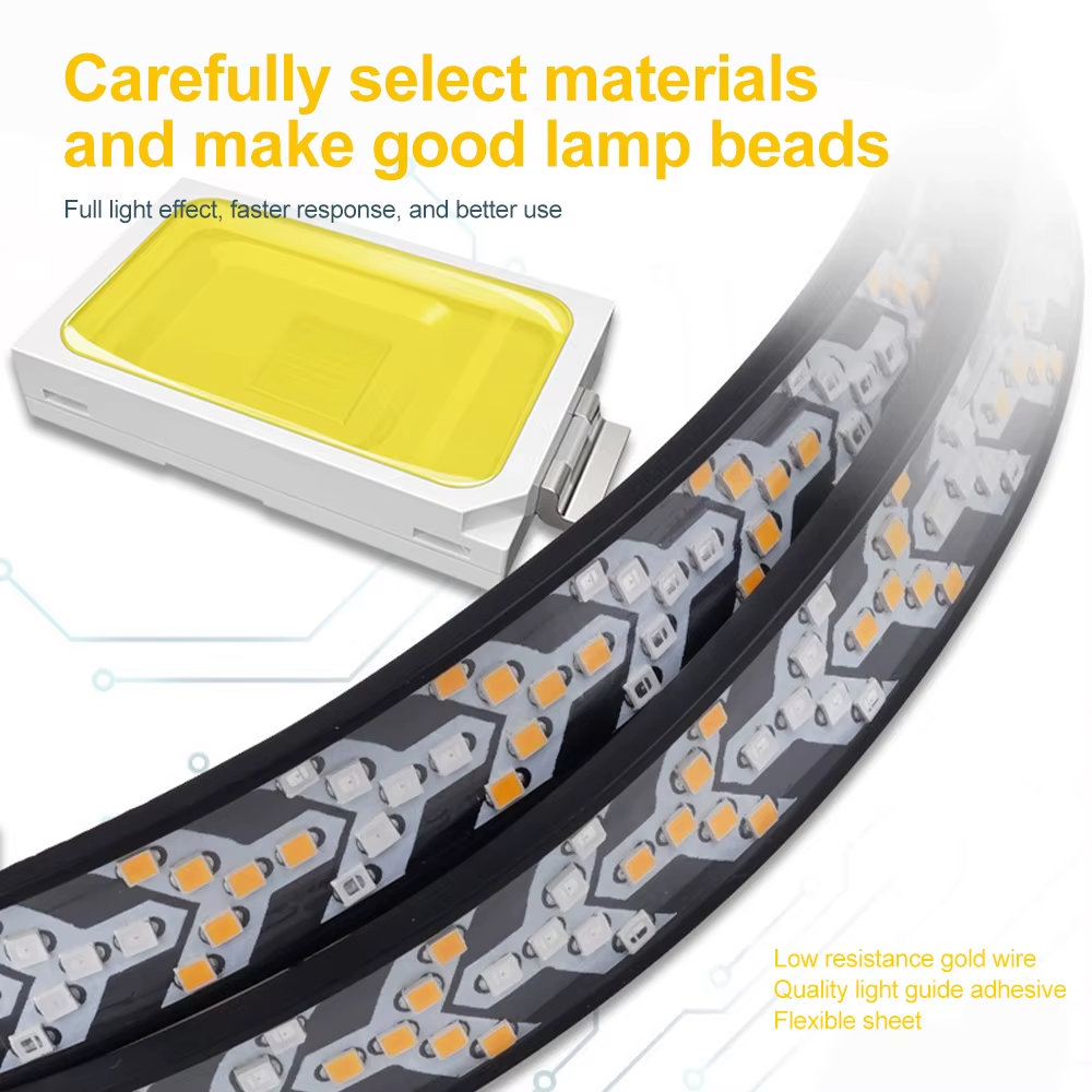 Bande Lumineuse Led Pour Porte Arrière De Voiture Et Camion, Clignotant, Frein D'avertissement Dynamique, Barre De Feu Arrière Inversé Pour Ramassage Jeep 12-24v thumbnail 5