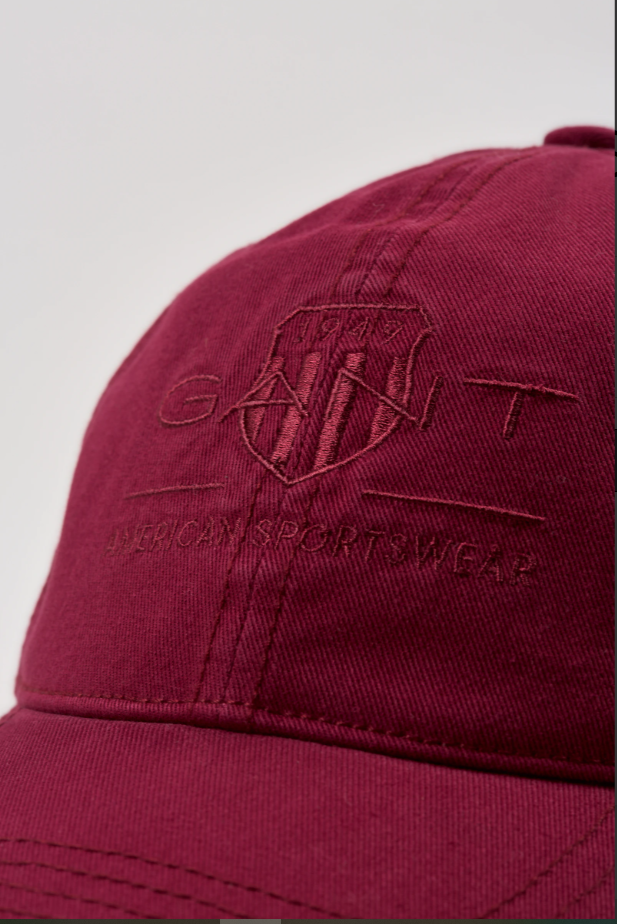 Casquette Tonal Archive - 100% Coton - Lie De Vin-logo Brodé