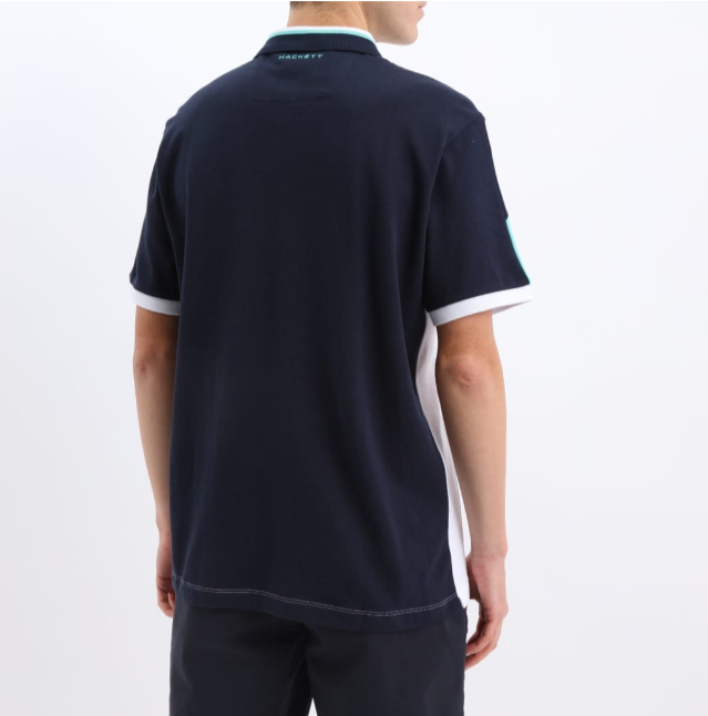 Polo London Pour Homme, Modèle Amr Col Block Coton Biologique