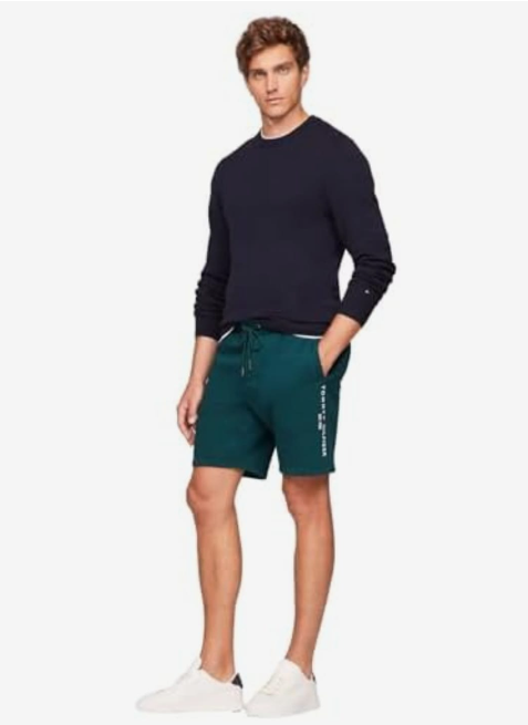Short De Survêtement Avec Logo Brodé Coton Biologique