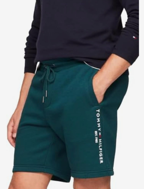 Short De Survêtement Avec Logo Brodé Coton Biologique