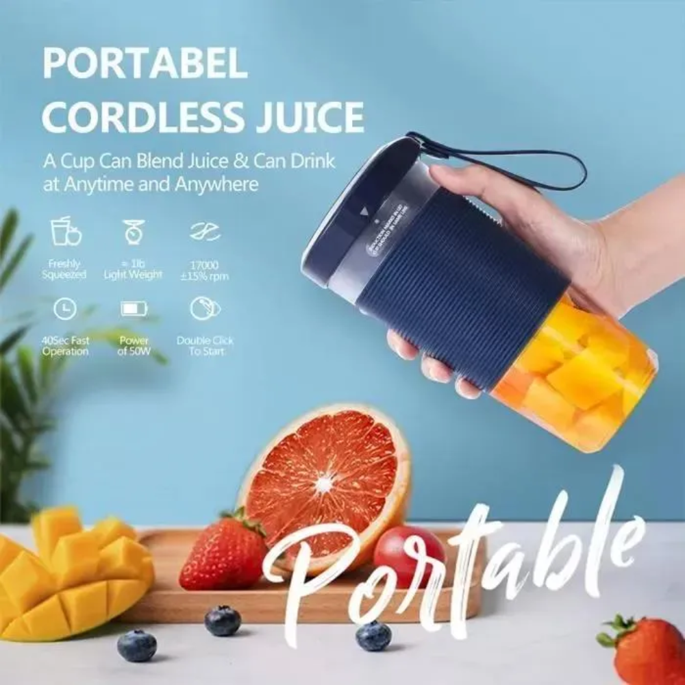 Mixeur Portable - Mini Blender - Sans fil - Couleur Aléatoire thumbnail 4