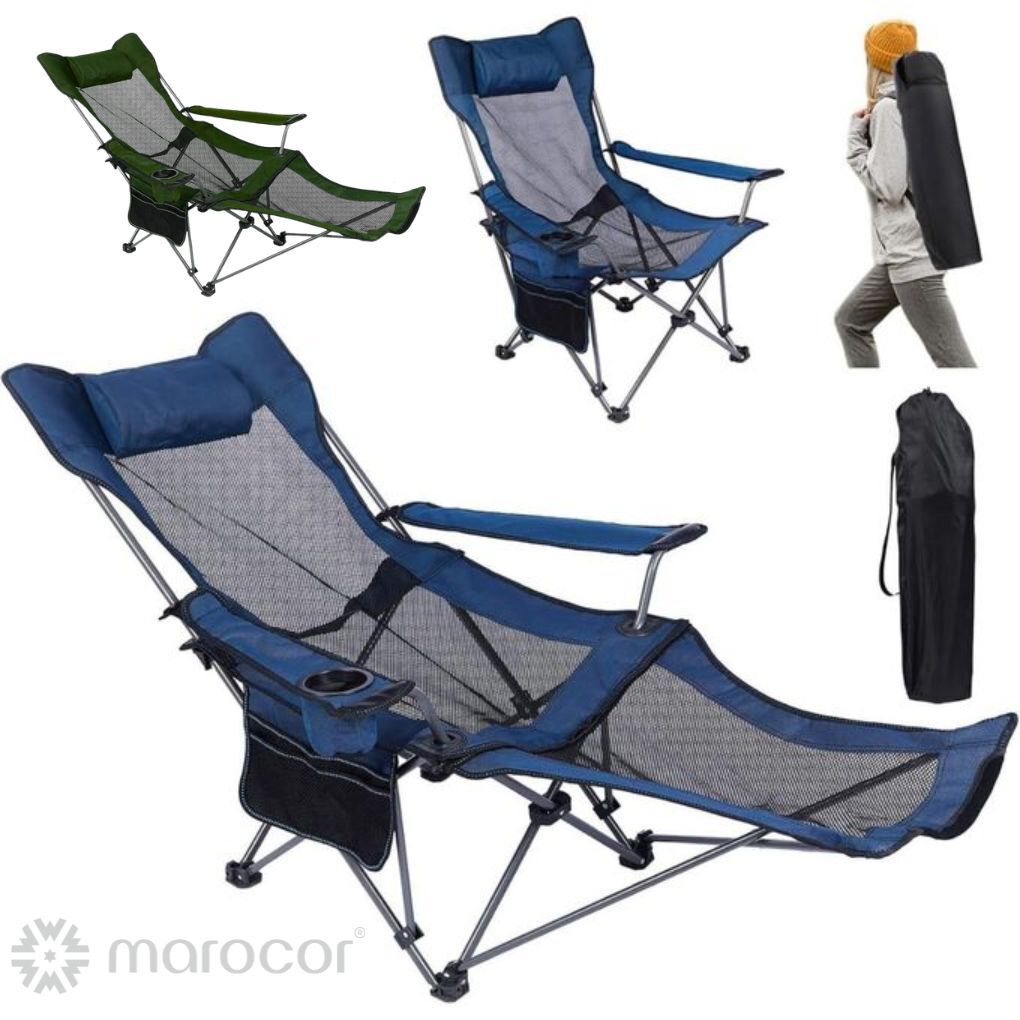 Fauteuil De Camping Pliable Et Inclinable Avec Repose-pieds Intégré Chaise (couleur Aléatoire)