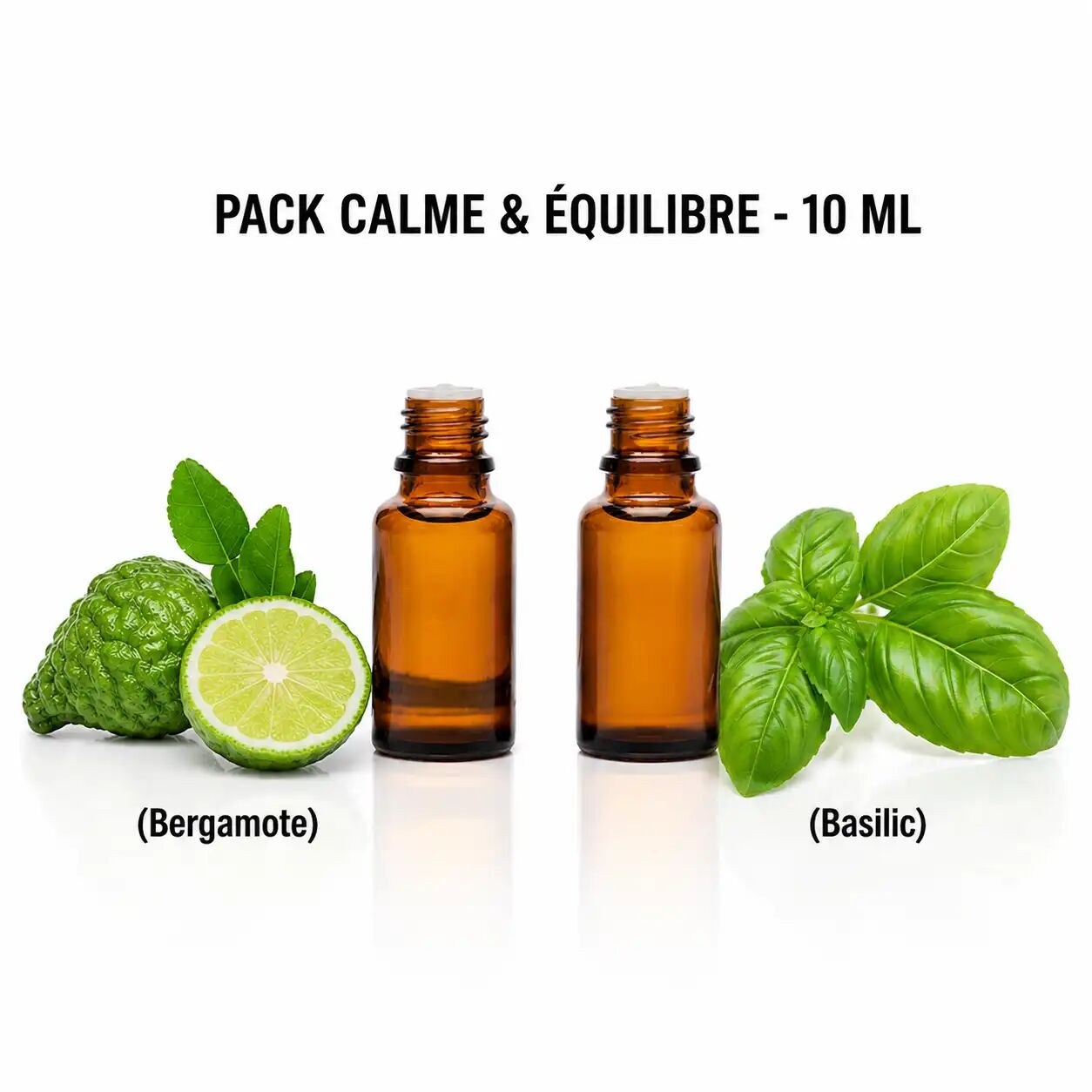 Pack 2 Huiles Aromatiques – Bergamote & Basilic