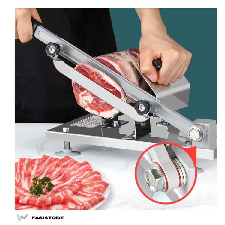 Trancheuse Manuelle En Acier Inoxydable Pour Viande Congelée, Agneau, Poisson Et Pain