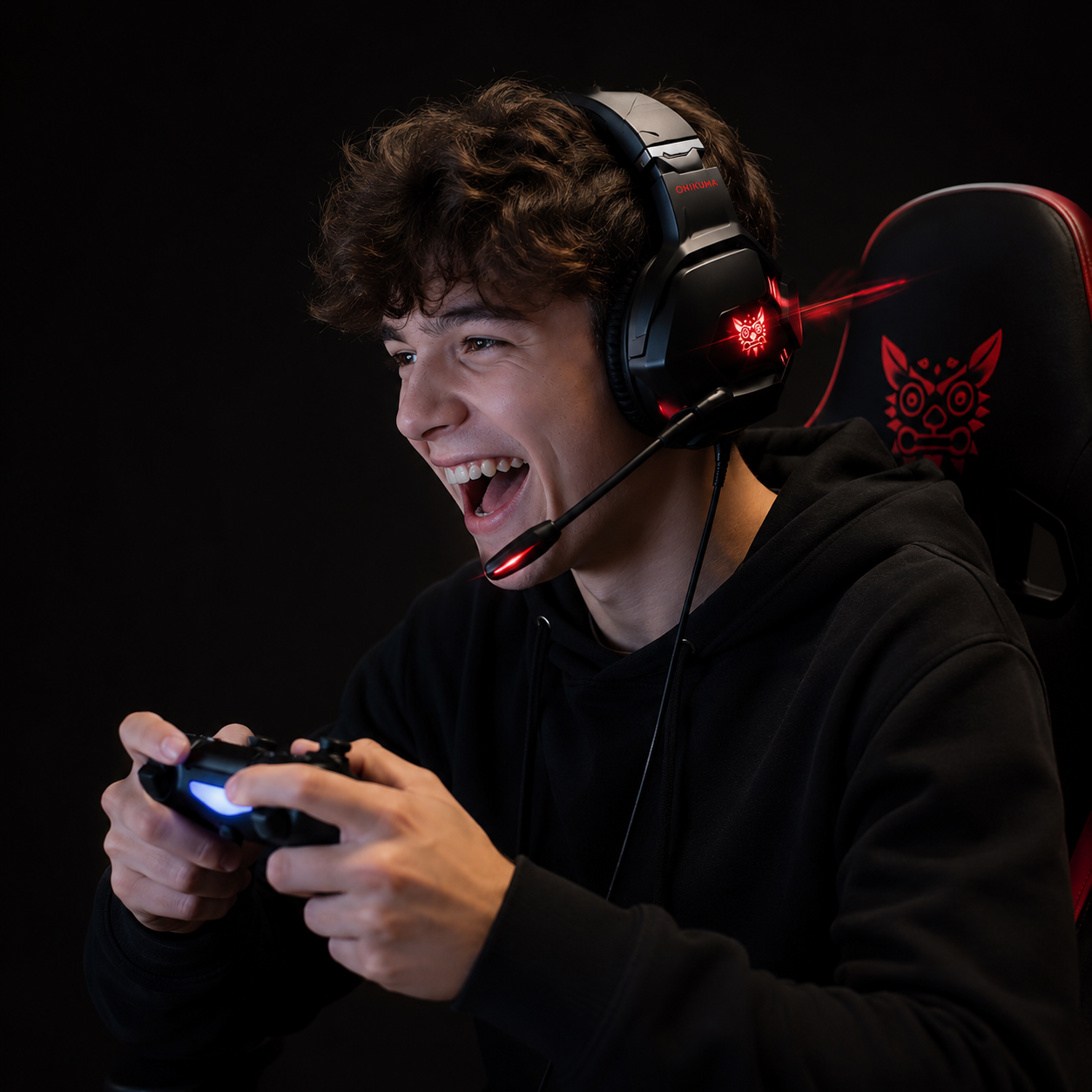Casque Gaming Onikuma K10 Pro + Support Téléphone Gratuit thumbnail 2