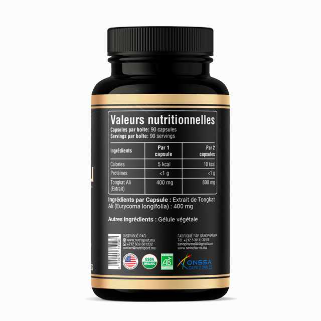 Tongkat Ali 800mg - Herboteca 90 Capsules