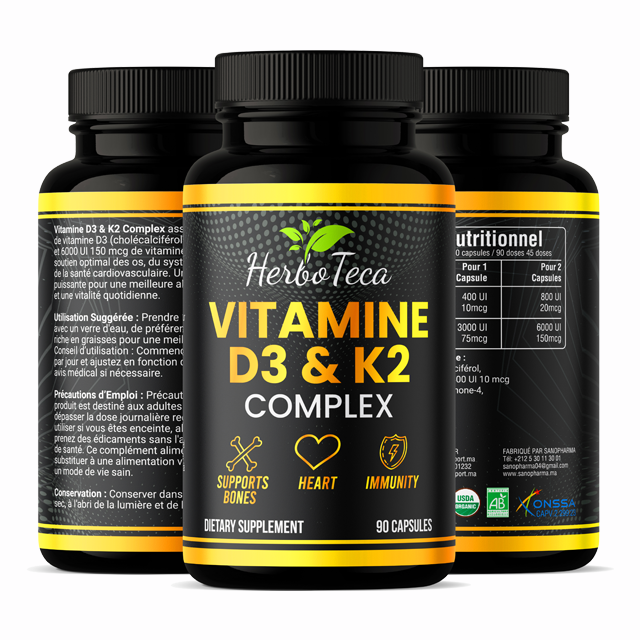 Vitamine D3 & K2 Complex - 45 Servings