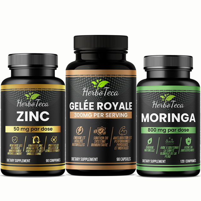 Pack Zinc + Gelée Royale + Moringa – Immunité, Vitalité Et Antioxydants