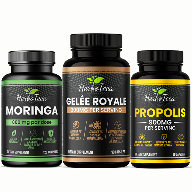 Pack Vitalité Et Immunité : Moringa, Gelée Royale Et Propolis – Défenses Naturelles, Énergie Et Antioxydants