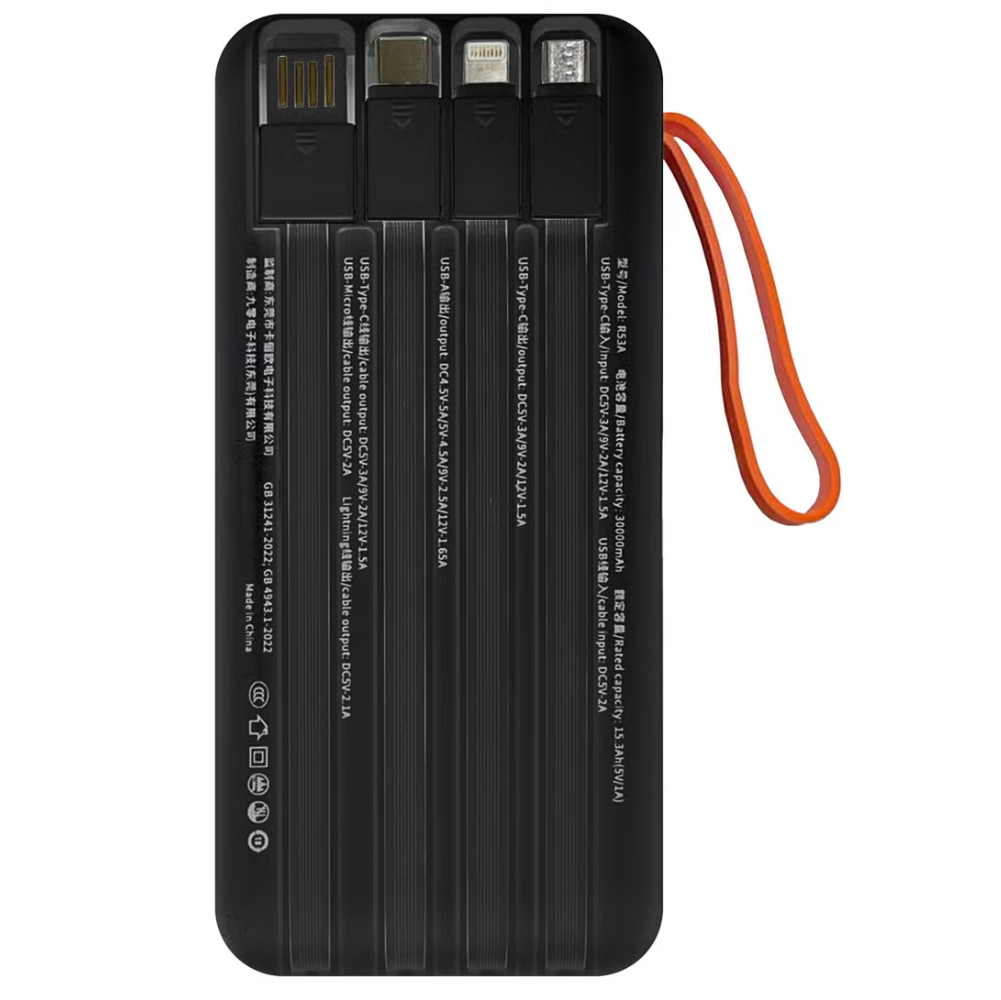 Power Bank 30000mah – Batterie Externe Haute Capacité À Charge Rapide