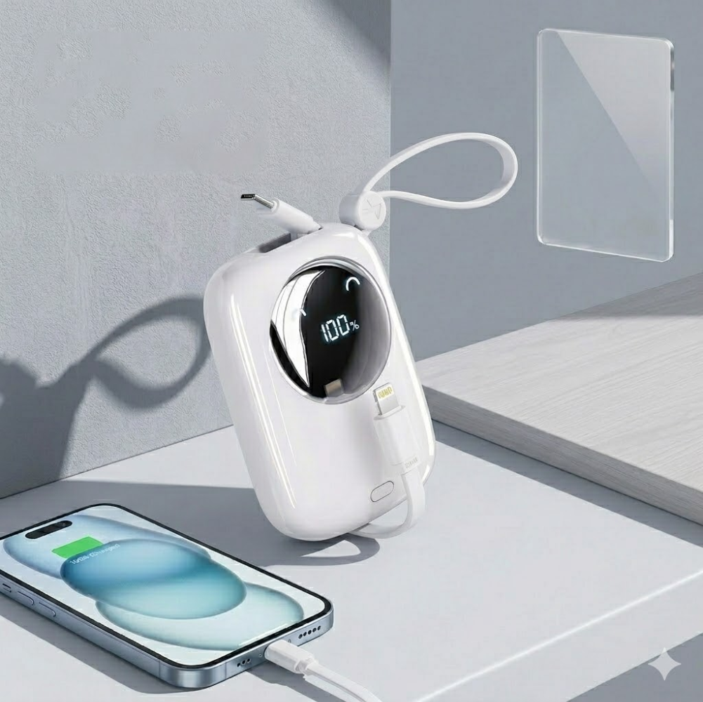 Mini Power Bank 10000mah – Batterie Externe Compacte À Charge Rapide
