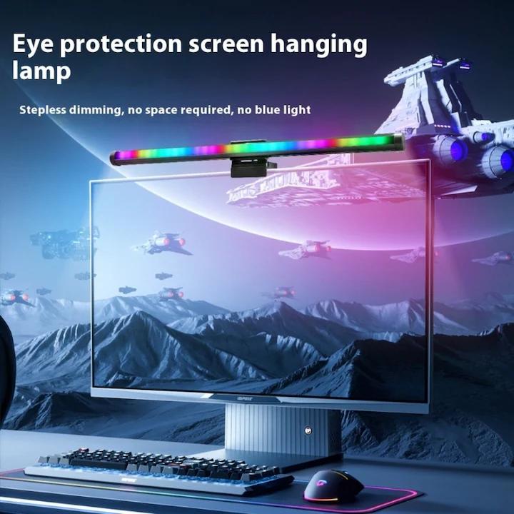 Monitor Light Led Lampe Écran Pc Lampe De Bureau Usb D'ordinateur 40cm Rgb thumbnail 3