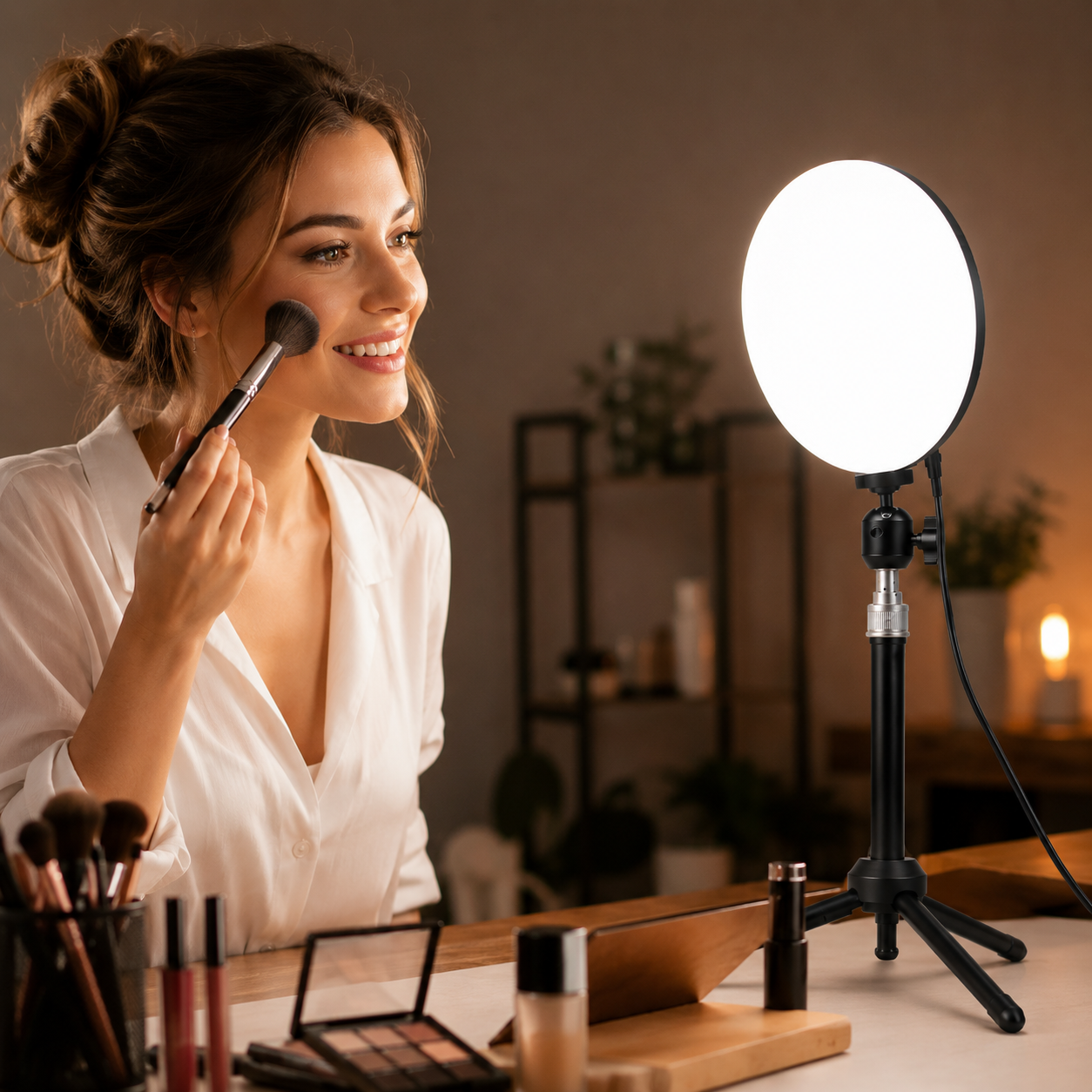 Lampe Led Ronde Pf-26 5700k Pour Photo & Vidéo