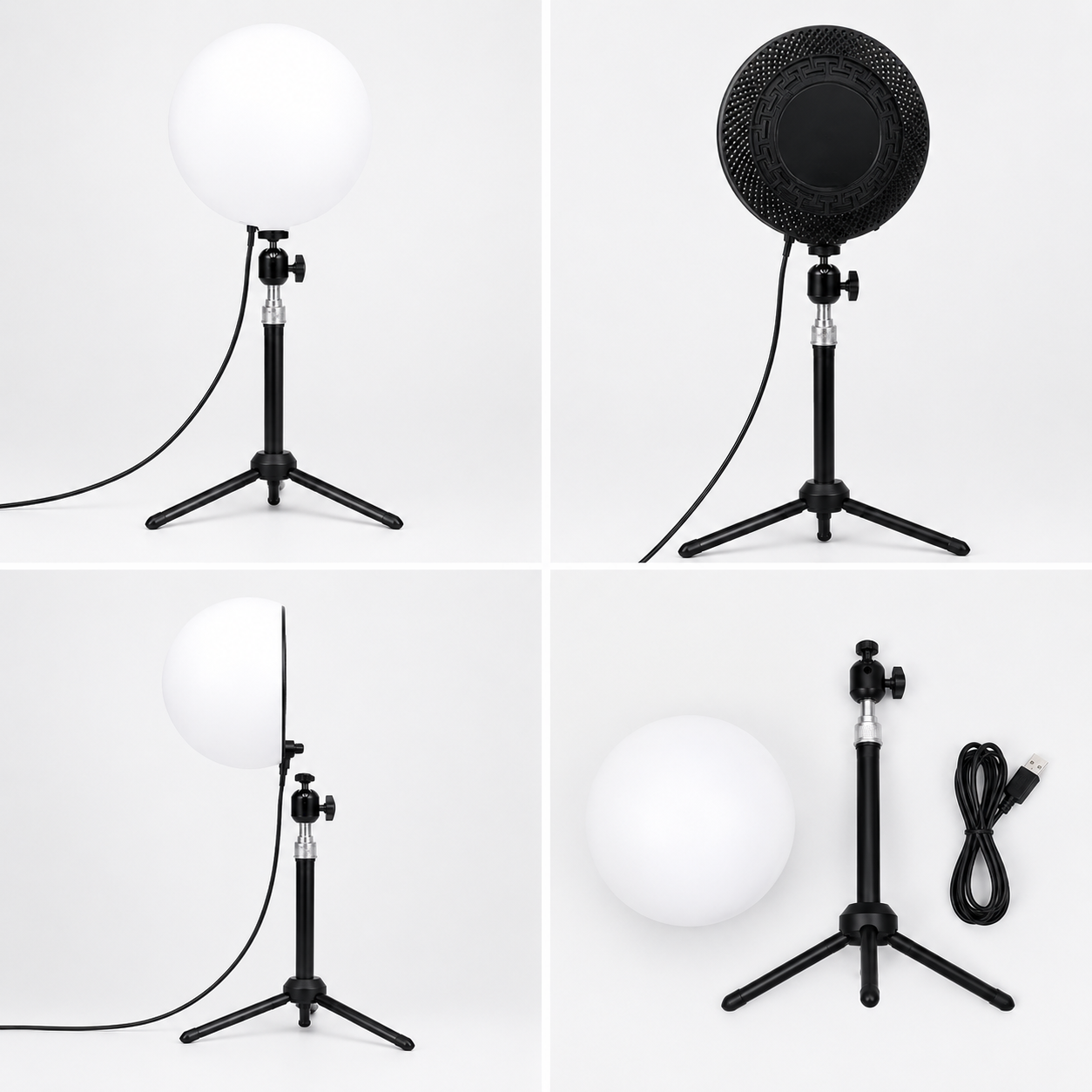 Lampe Led Ronde Pf-26 5700k Pour Photo & Vidéo thumbnail 3