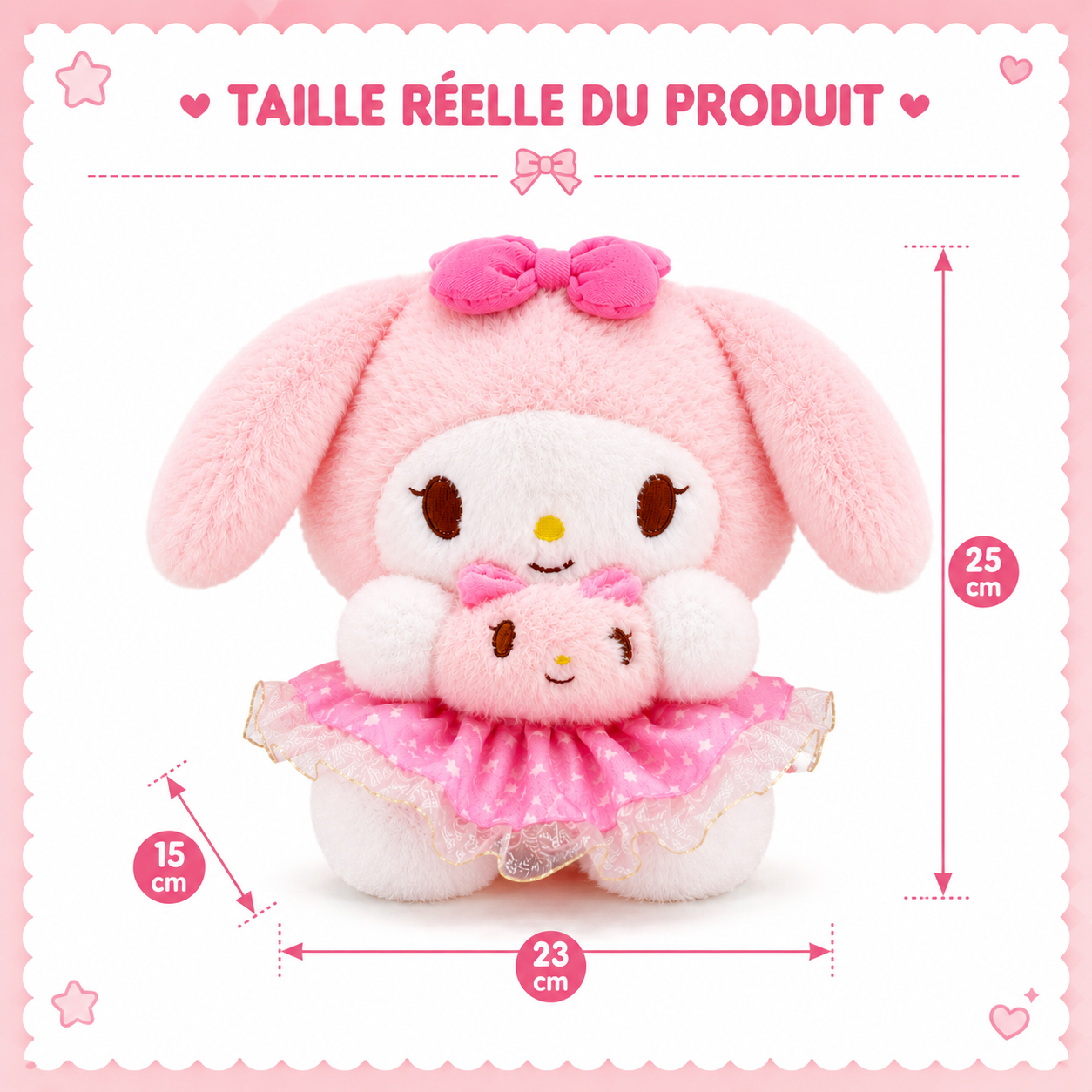 Peluche Lapin Rose Ultra Douce – Compagnon Adorable Et Cadeau Parfait Pour Enfants thumbnail 6