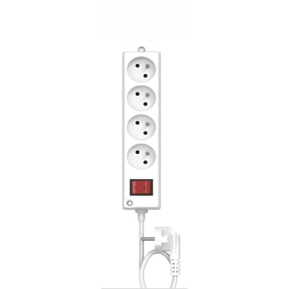 Rallonge Multiprise 4 Prises 2p+t – Câble 1,5 M