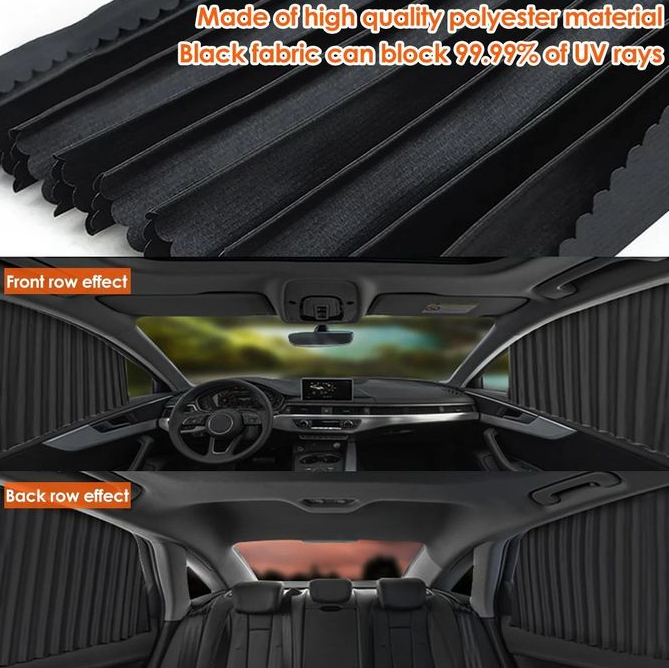 Rideaux Pare-soleil Magnétiques Voiture – Lot De 4 Pièces Universelles (multicouleur Aléatoire) thumbnail 3