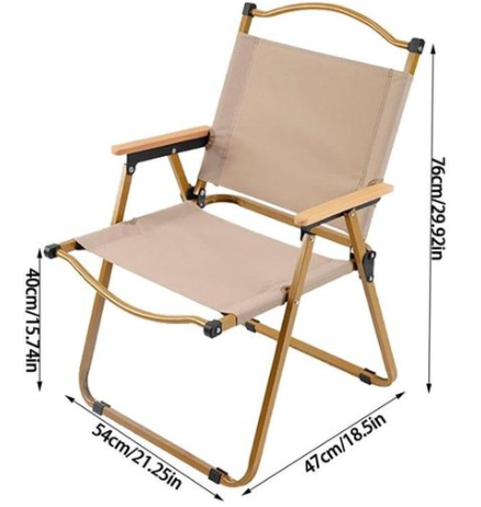 Chaise De Camping Pliante – Confortable, Légère Et Facile À Transporter (multicouleur)