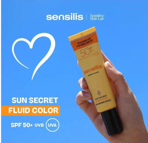 Sun Secret Fluide Spf 50+ – Protection Solaire Visage – Acide Hyaluronique & Vitamine D – Peaux Sensibles thumbnail 3