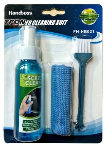 Kit De Nettoyage D'écran 3 En 1 Avec Brosse Et Chiffon Pour Pc