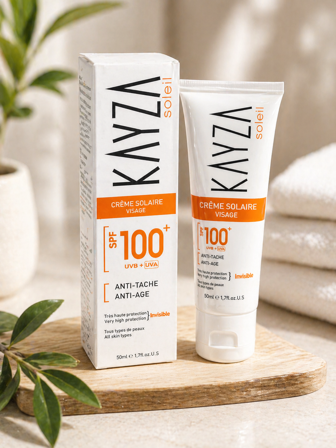 Crème Solaire Visage Spf 100+ – Protection Uvb/uva Anti-taches & Anti-âge