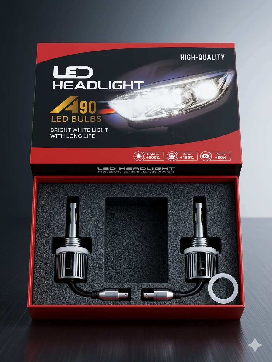 Kit 2 Ampoules Led A90 H15 12v Haute Performance thumbnail 3