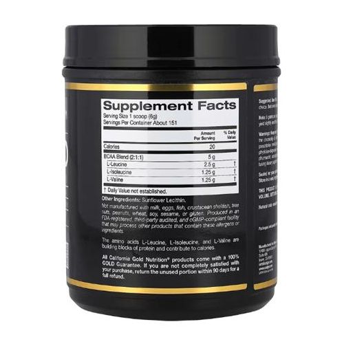 Products Bcaa Instantanés Avec L-leucine, L-isoleucine Et L-valine, Non Aromatisés