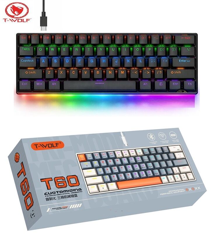  T60 Clavier Mécanique RGB 61 Touches