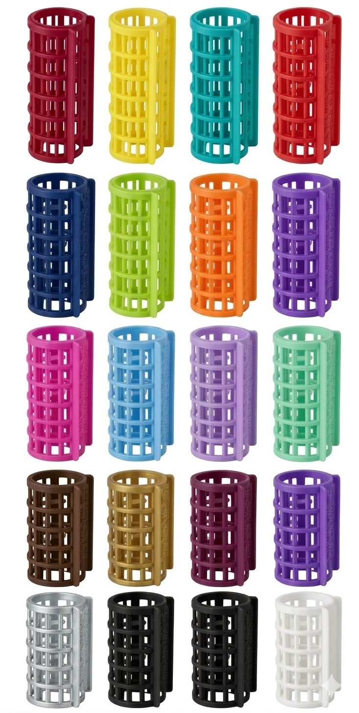 8 Rouleaux Pour Cheveux Clipsables. X Large 7cm × 3cm.Couleurs Aléatoires. 