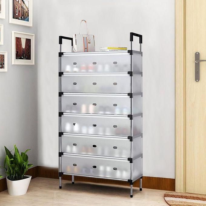 Étagère À Chaussures Multicouche Anti Poussière Armoire De Rangement Meuble Chaussures 7 Etagères thumbnail 4