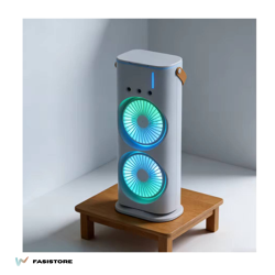 Ventilateur Portable Double Brumisateur USB – Silencieux Maison & Bureau