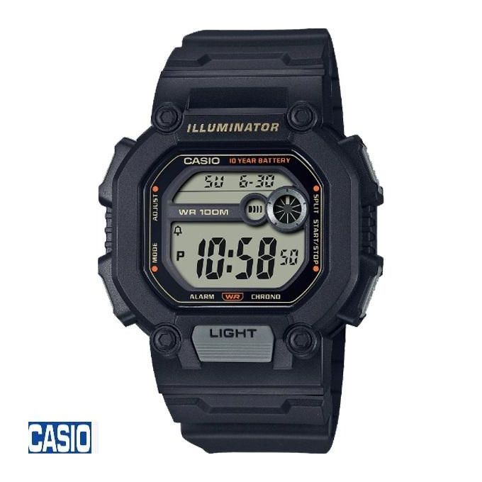 Montre Bracelet En Plastique Pile 10 Ans Étanche Wr100m-w-737hx-1avdf