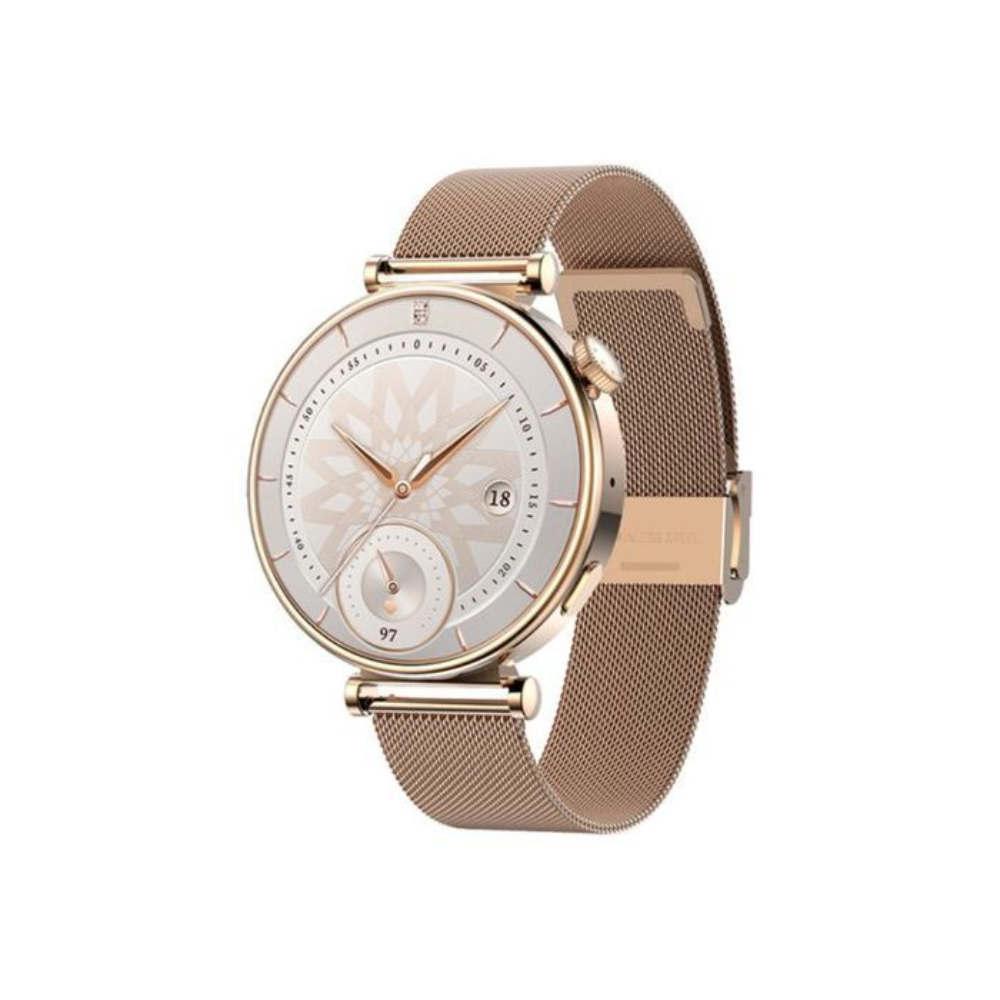 Montre Connectée Glow Goled – Écran Amoled Pour Femme