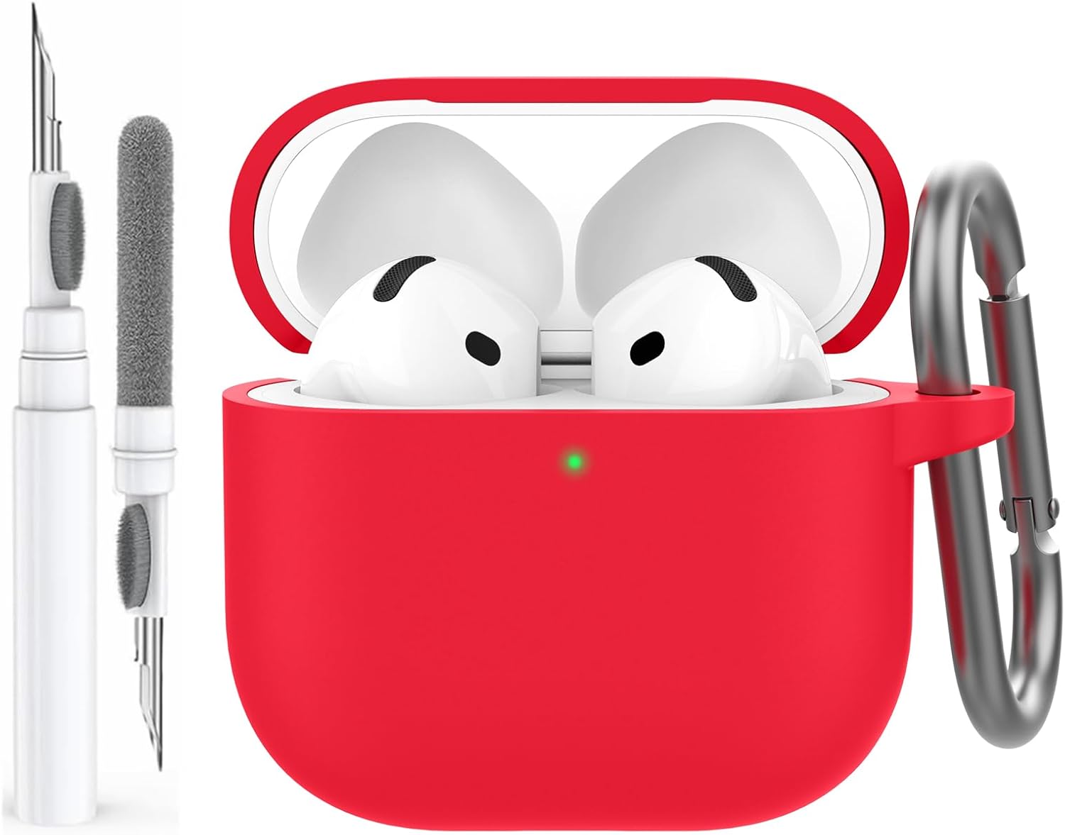 Coque Protection En Silicone Pour Airpods 4 Pochette Rouge
