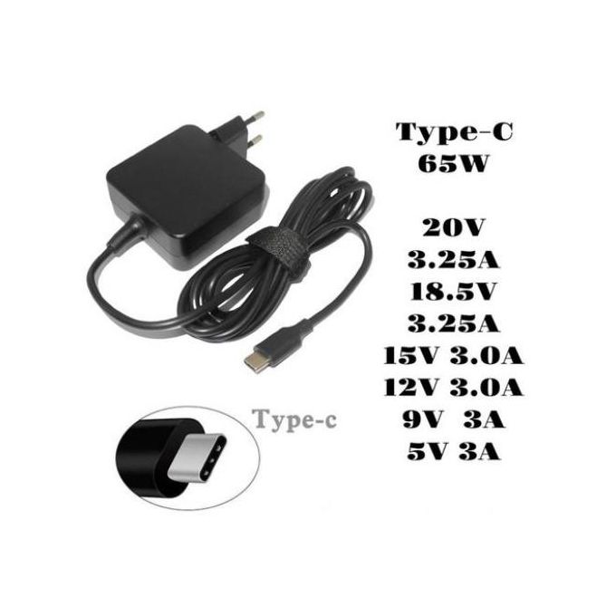 Lenovo Adaptateur Secteur Standard 65 W Chargeur Usb De Type C