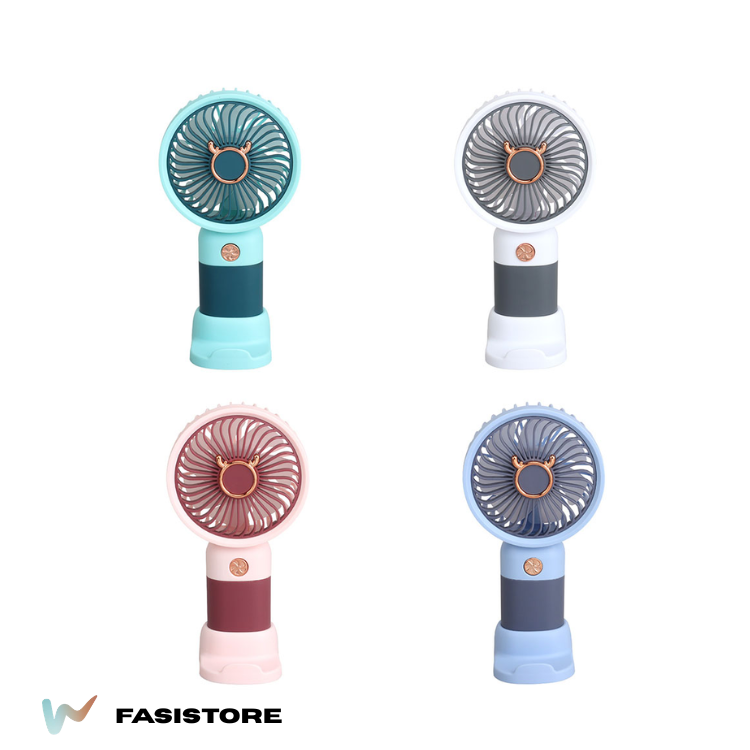 Ventilateur Portable Usb Rechargeable À Main, Mini Ventilateur Silencieux Avec Batterie Intégrée, Idéal Pour Bureau, Voyage, Maison Et Activités En Plein Air