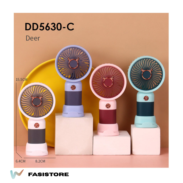 Ventilateur Portable Usb Rechargeable À Main, Mini Ventilateur Silencieux Avec Batterie Intégrée, Idéal Pour Bureau, Voyage, Maison Et Activités En Plein Air